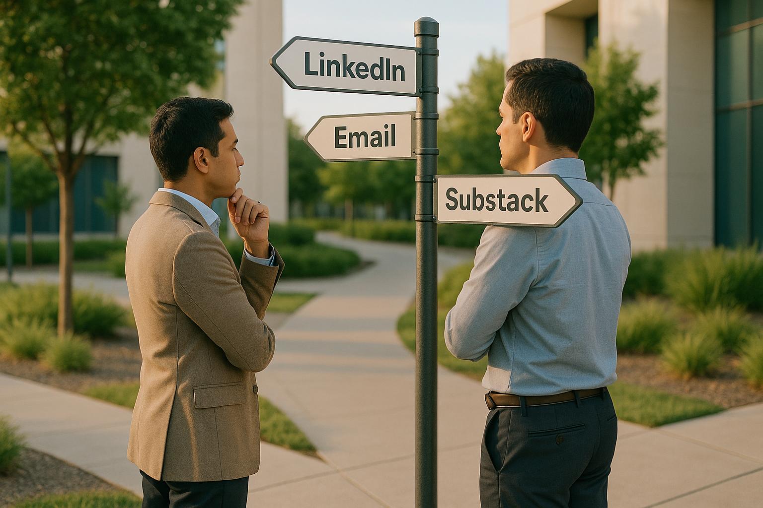 How to Choose: LinkedIn, Email, or Substack Newsletters