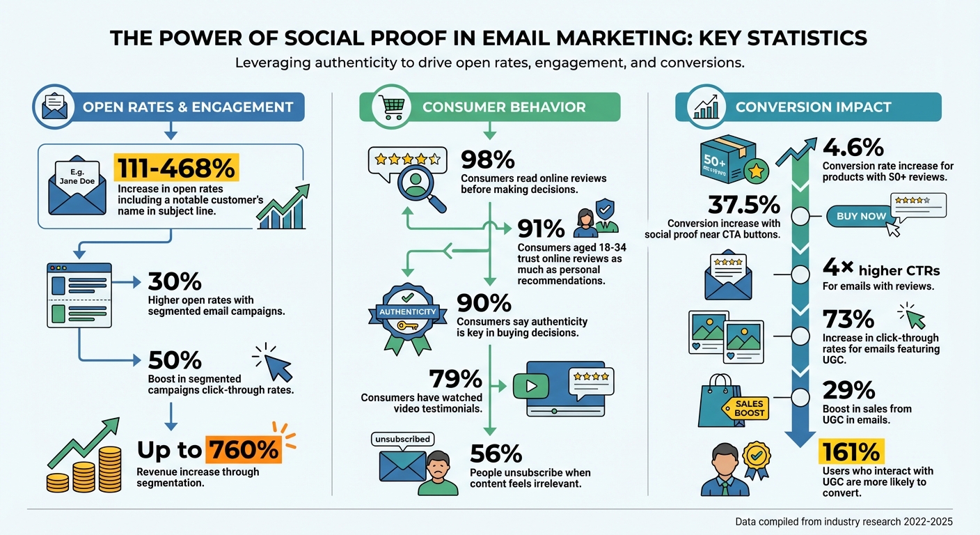 Social Proof Email Marketing Statistics and Impact Metrics