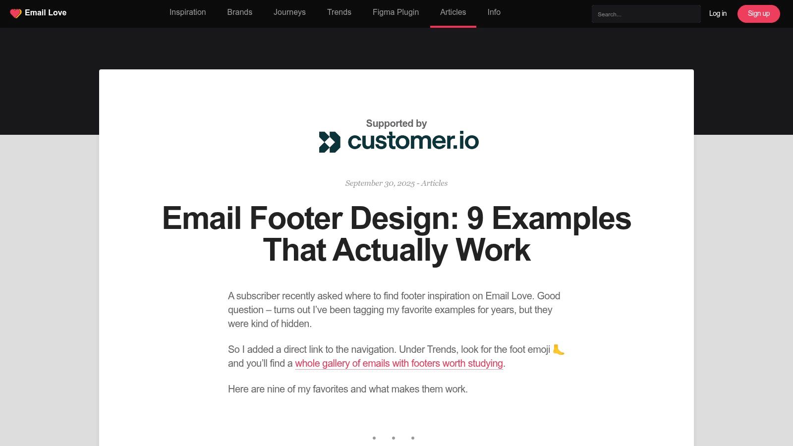 6. The Community-Building Footer