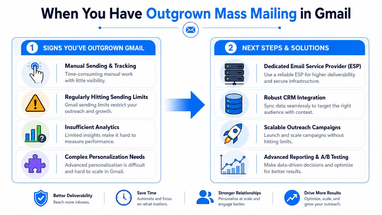 When You Have Outgrown Mass Mailing in Gmail