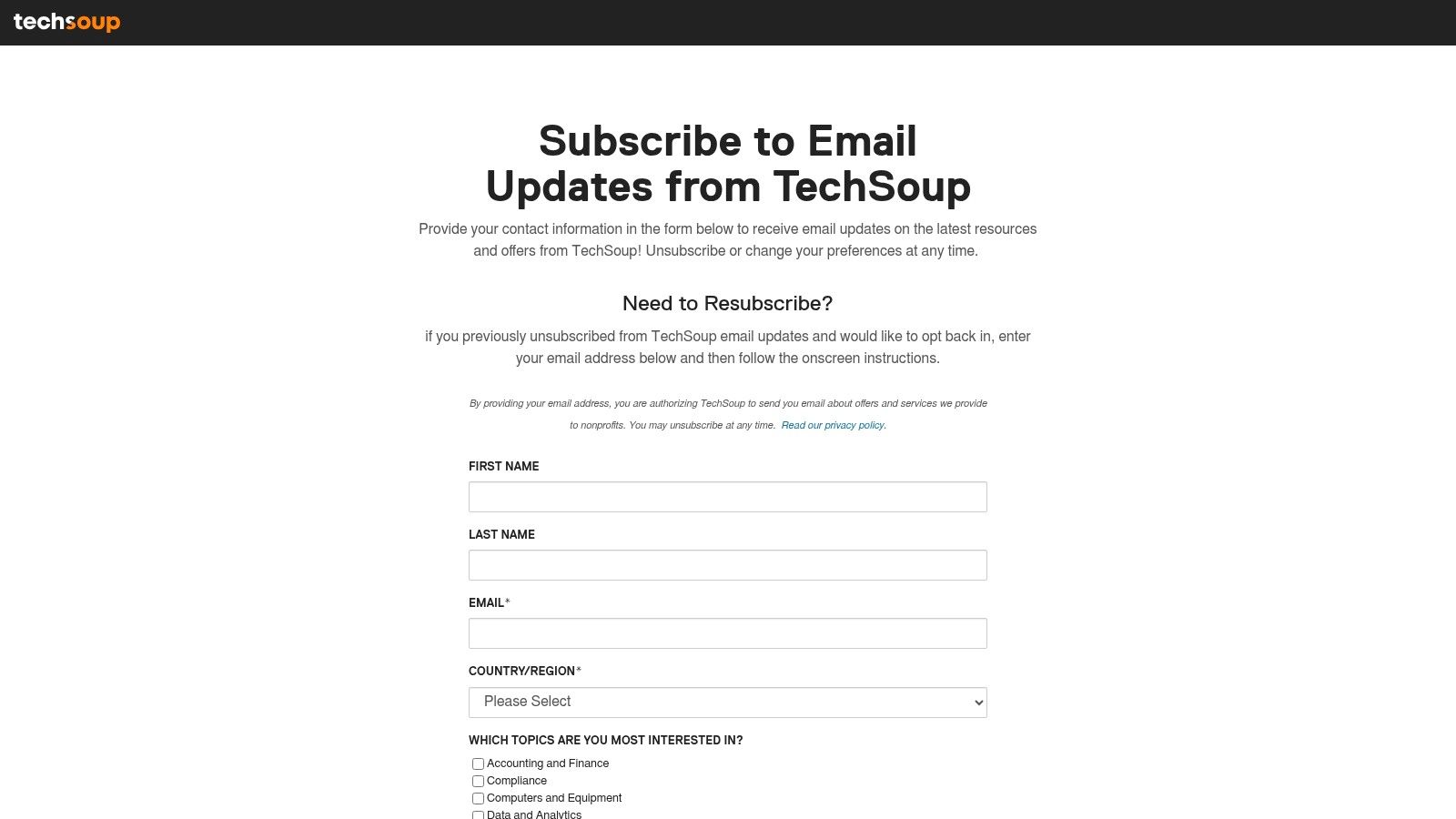 TechSoup – Nonprofit Tech Updates