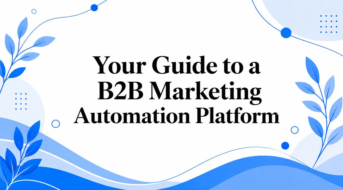 Your Guide to a B2B Marketing Automation Platform
